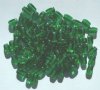 100 6x3mm Kelly Green Rectangle Beads